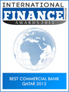 Best Commercial Bank Qatar 2013